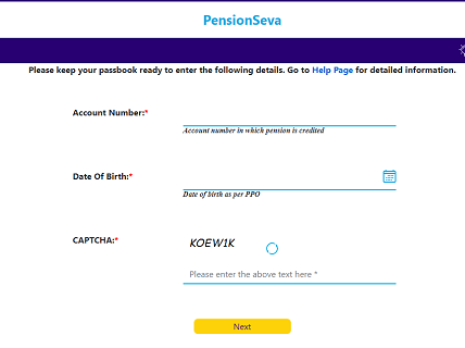 SBI Pension Seva Portal Registration